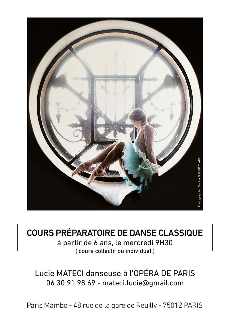Où trouver un cours de danse classique ou un cours de barre au sol à Paris 12e - Saison 2023-2024