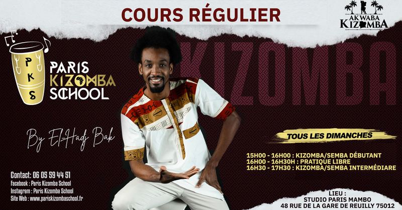 Apprenez à danser la kizomba tous les jeudis à Paris 12ème saison 2023/2024