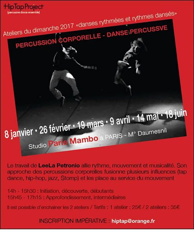 Danser les percussions corporelles à Paris 12ème