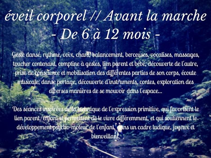 eveil corporel danse atelier maman bébé parent enfant paris 12