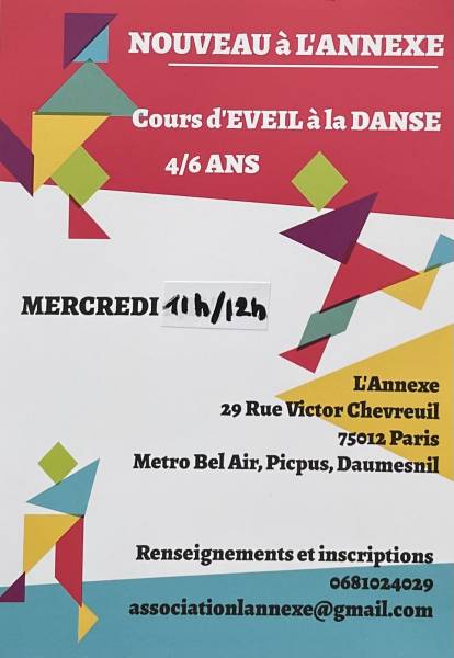 Inscrivez votre enfant à nos activités pour les enfants de 4 à 6 ans à Paris 12ème - Saison 2025-2026