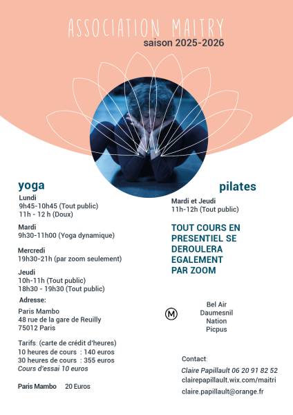Où trouver un cours de Yoga à Paris 12ème pour la saison 2025/2026