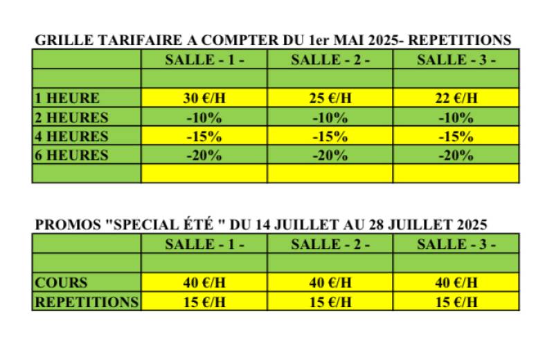 LOCATION DE SALLES MAINTENANT SUR 2 CENTRES DANS LE 12ème :